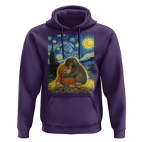 Punch Monkey Starry Night Viral Trend Hoodie