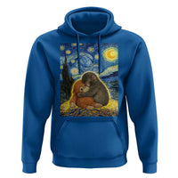 Punch Monkey Starry Night Viral Trend Hoodie
