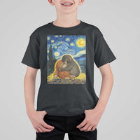 Punch Monkey Starry Night Viral Trend T Shirt For Kid