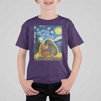 Punch Monkey Starry Night Viral Trend T Shirt For Kid