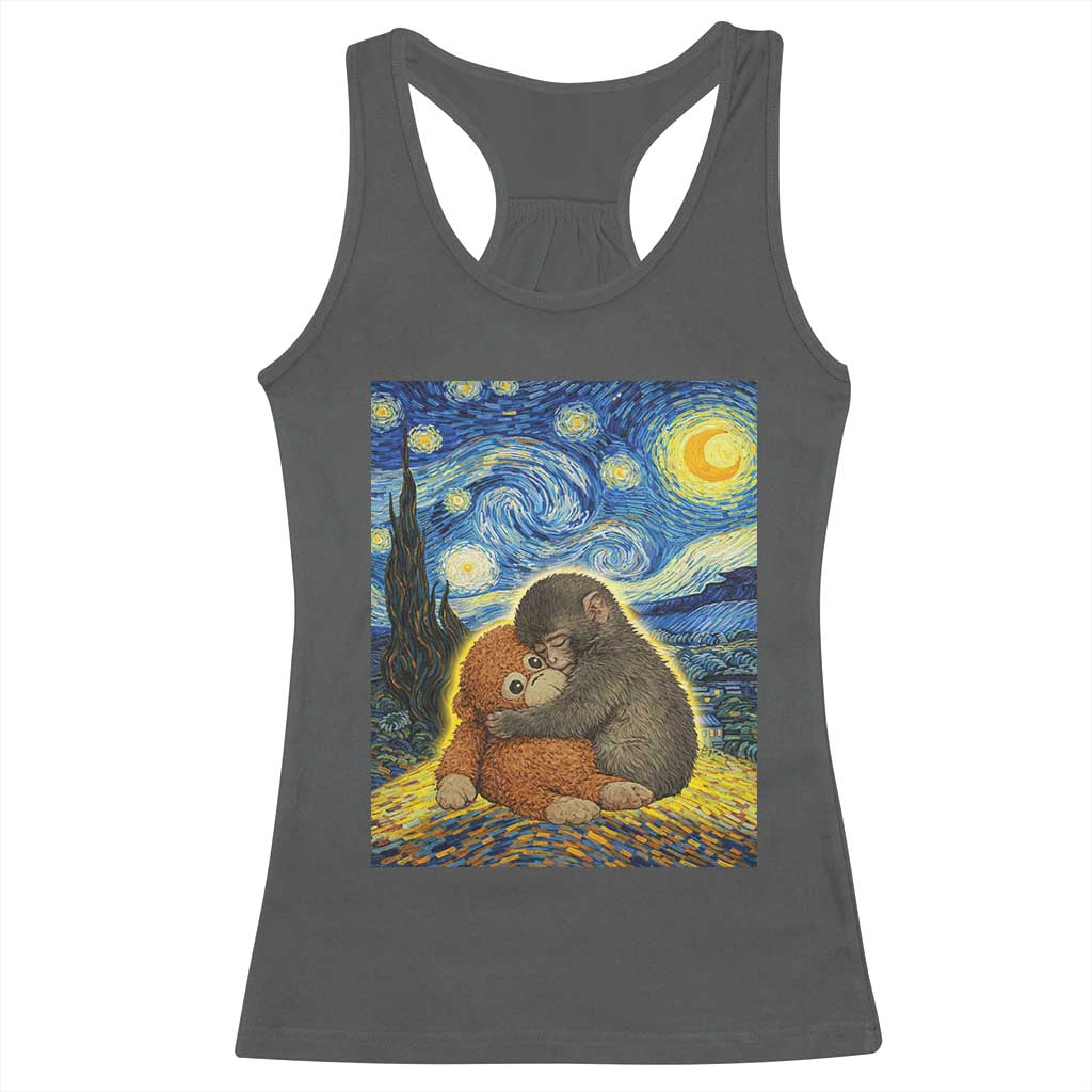 Punch Monkey Starry Night Viral Trend Racerback Tank Top