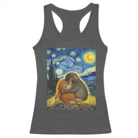 Punch Monkey Starry Night Viral Trend Racerback Tank Top