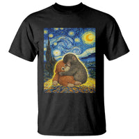 Punch Monkey Starry Night Viral Trend T Shirt