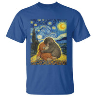 Punch Monkey Starry Night Viral Trend T Shirt
