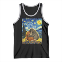 Punch Monkey Starry Night Viral Trend Tank Top