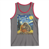 Punch Monkey Starry Night Viral Trend Tank Top