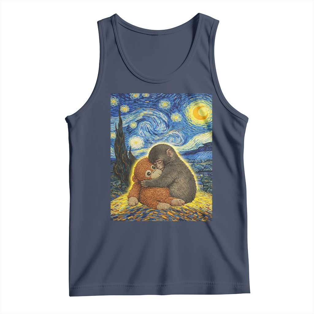 Punch Monkey Starry Night Viral Trend Tank Top