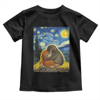 Punch Monkey Starry Night Viral Trend Toddler T Shirt