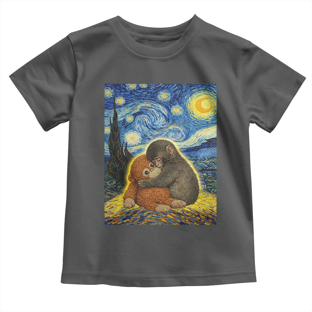 Punch Monkey Starry Night Viral Trend Toddler T Shirt