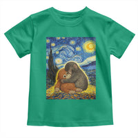 Punch Monkey Starry Night Viral Trend Toddler T Shirt