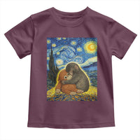 Punch Monkey Starry Night Viral Trend Toddler T Shirt