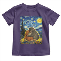 Punch Monkey Starry Night Viral Trend Toddler T Shirt