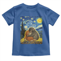 Punch Monkey Starry Night Viral Trend Toddler T Shirt