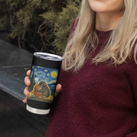 Punch Monkey Starry Night Viral Trend Tumbler Cup
