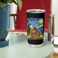Punch Monkey Starry Night Viral Trend Tumbler Cup