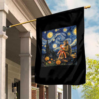 Baby Monkey Punch Starry Night Viral Trend Garden Flag