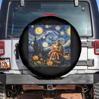 Baby Monkey Punch Starry Night Viral Trend Spare Tire Cover