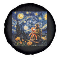 Baby Monkey Punch Starry Night Viral Trend Spare Tire Cover