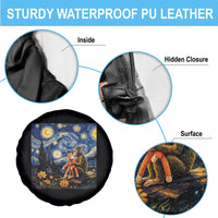 Baby Monkey Punch Starry Night Viral Trend Spare Tire Cover