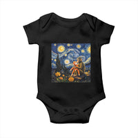 Baby Monkey Punch Starry Night Viral Trend Baby Onesie