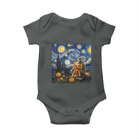 Baby Monkey Punch Starry Night Viral Trend Baby Onesie