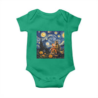 Baby Monkey Punch Starry Night Viral Trend Baby Onesie