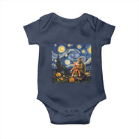 Baby Monkey Punch Starry Night Viral Trend Baby Onesie