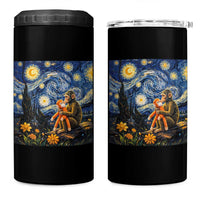Baby Monkey Punch Starry Night Viral Trend 4 in 1 Can Cooler Tumbler
