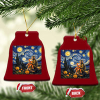 Baby Monkey Punch Starry Night Viral Trend Ceramic Ornament