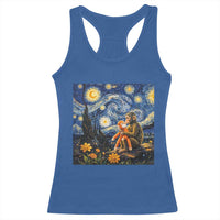 Baby Monkey Punch Starry Night Viral Trend Racerback Tank Top