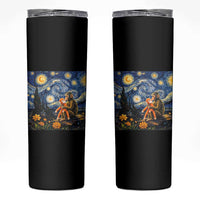 Baby Monkey Punch Starry Night Viral Trend Skinny Tumbler
