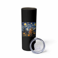 Baby Monkey Punch Starry Night Viral Trend Skinny Tumbler