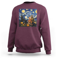 Baby Monkey Punch Starry Night Viral Trend Sweatshirt