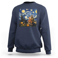 Baby Monkey Punch Starry Night Viral Trend Sweatshirt