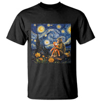 Baby Monkey Punch Starry Night Viral Trend T Shirt