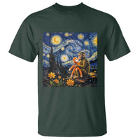 Baby Monkey Punch Starry Night Viral Trend T Shirt