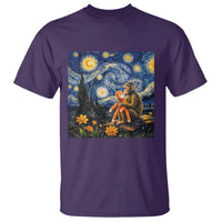 Baby Monkey Punch Starry Night Viral Trend T Shirt