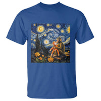 Baby Monkey Punch Starry Night Viral Trend T Shirt