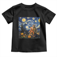 Baby Monkey Punch Starry Night Viral Trend Toddler T Shirt
