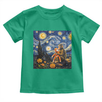 Baby Monkey Punch Starry Night Viral Trend Toddler T Shirt