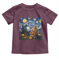 Baby Monkey Punch Starry Night Viral Trend Toddler T Shirt
