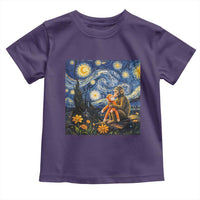 Baby Monkey Punch Starry Night Viral Trend Toddler T Shirt
