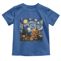 Baby Monkey Punch Starry Night Viral Trend Toddler T Shirt