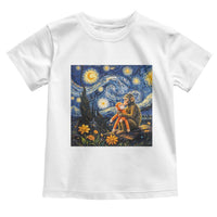 Baby Monkey Punch Starry Night Viral Trend Toddler T Shirt