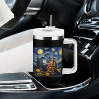 Baby Monkey Punch Starry Night Viral Trend Tumbler With Handle