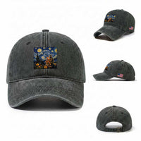 Baby Monkey Punch Starry Night Viral Trend Washed Cotton Baseball Cap