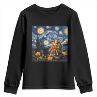 Baby Monkey Punch Starry Night Viral Trend Youth Sweatshirt