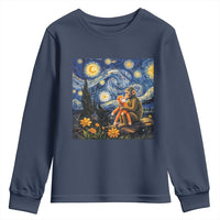 Baby Monkey Punch Starry Night Viral Trend Youth Sweatshirt