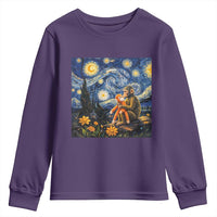 Baby Monkey Punch Starry Night Viral Trend Youth Sweatshirt