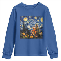 Baby Monkey Punch Starry Night Viral Trend Youth Sweatshirt